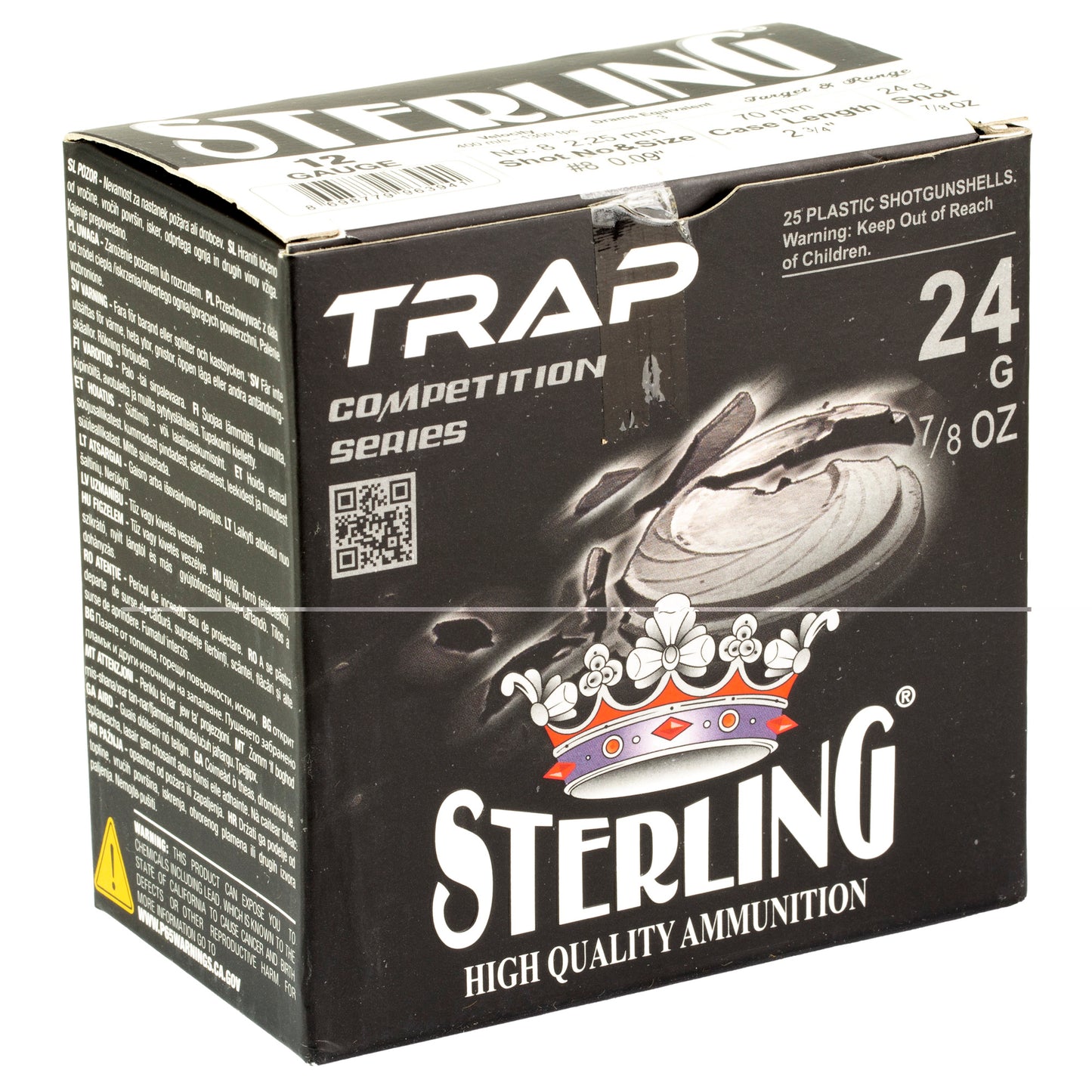 Sterling, Competition Series, 12 Gauge 2.75", #8, 7/8 oz., Shot Shell  (25 Round Box)