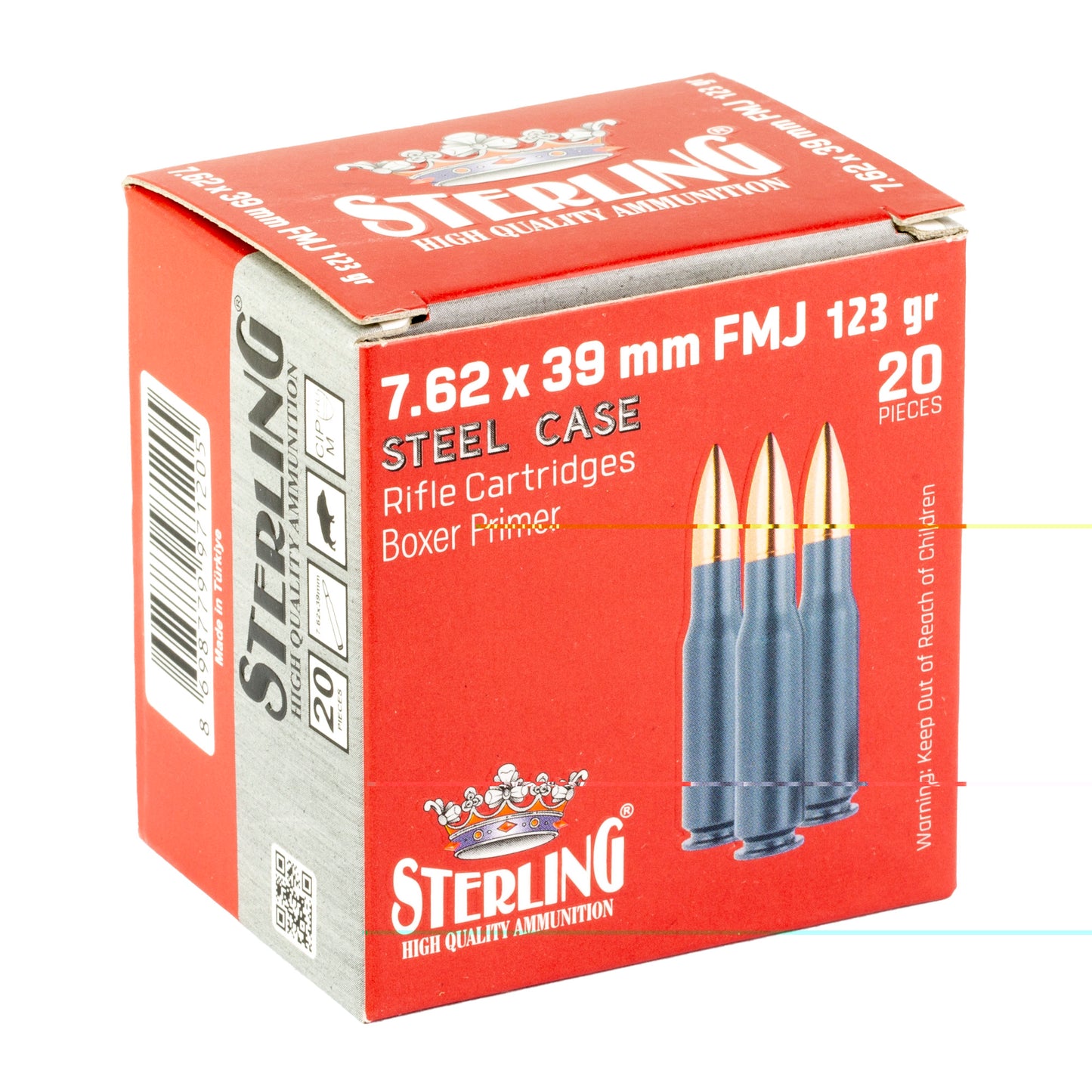 Sterling Sc 762x39 123gr Fmj 20/1000