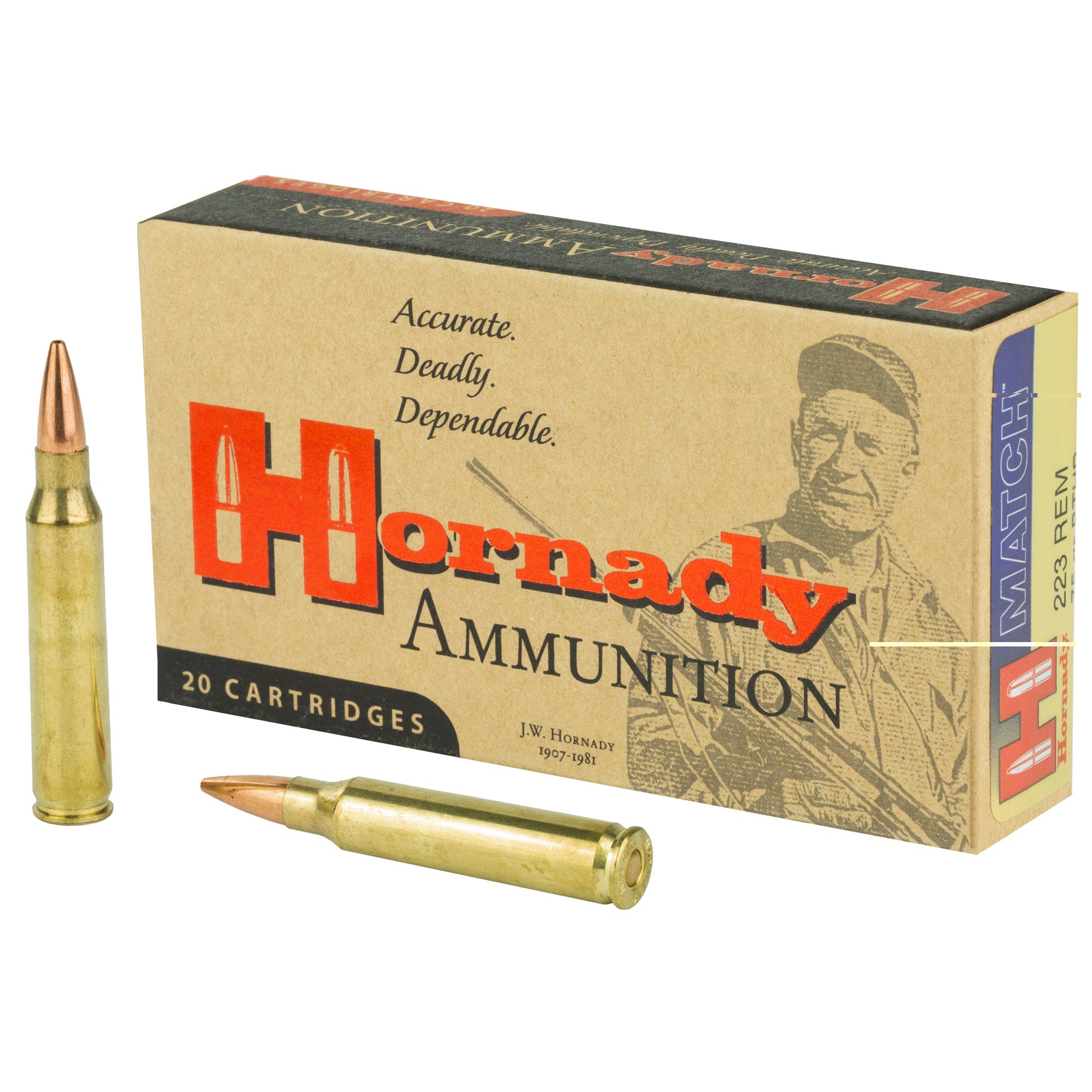 Hornady, Hunting, 223REM, 75 Grain, Boat Tail, Hollow Point, (200 RD CASE)