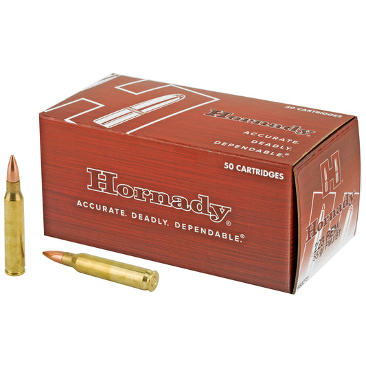 Hornady, Custom, 223REM, 55 Grain, Full Metal Jacket, (500 RD CASE)