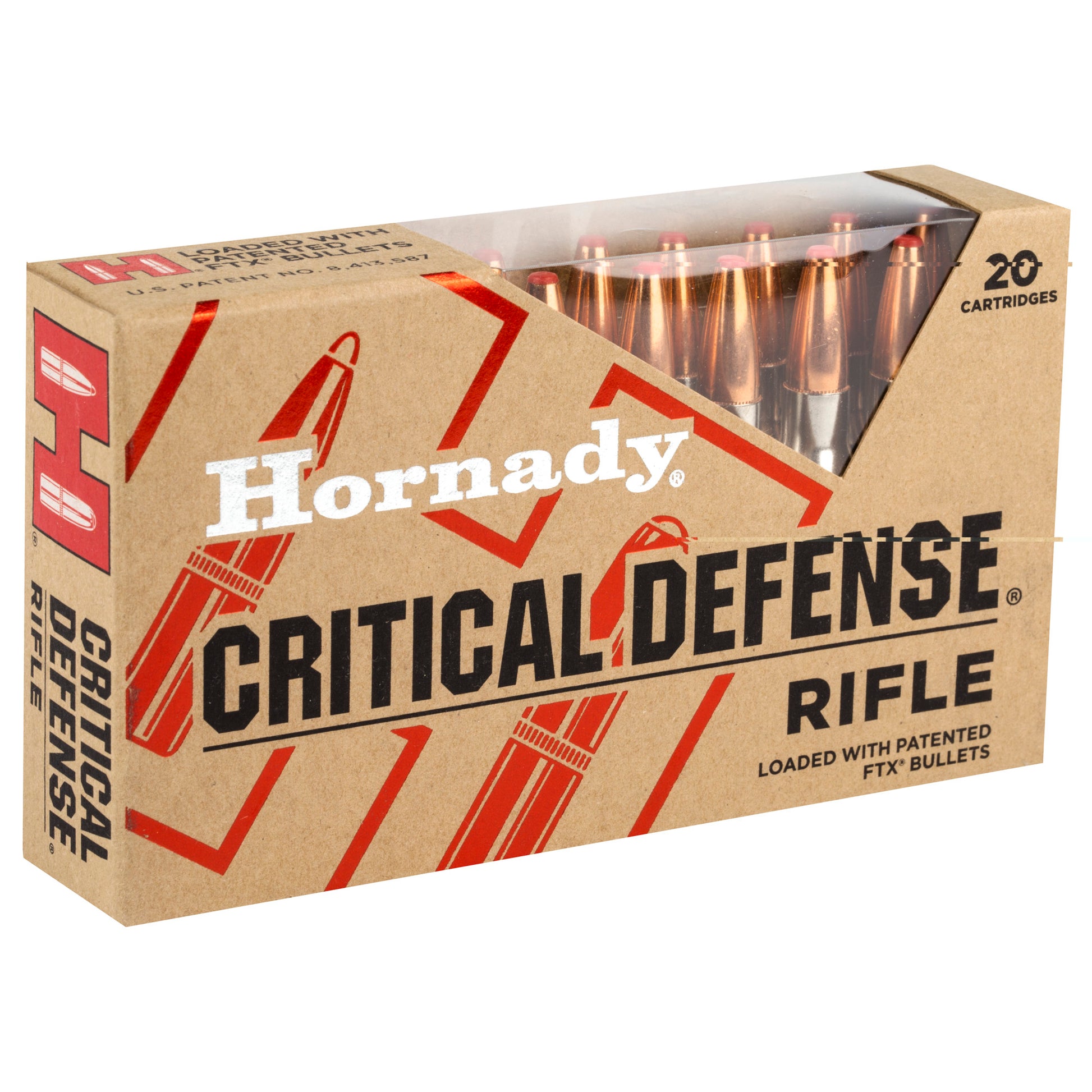 Hornady, Critical Defense Rifle, 308 Winchester, 155 Grain, FlexTip, 20 Round Box