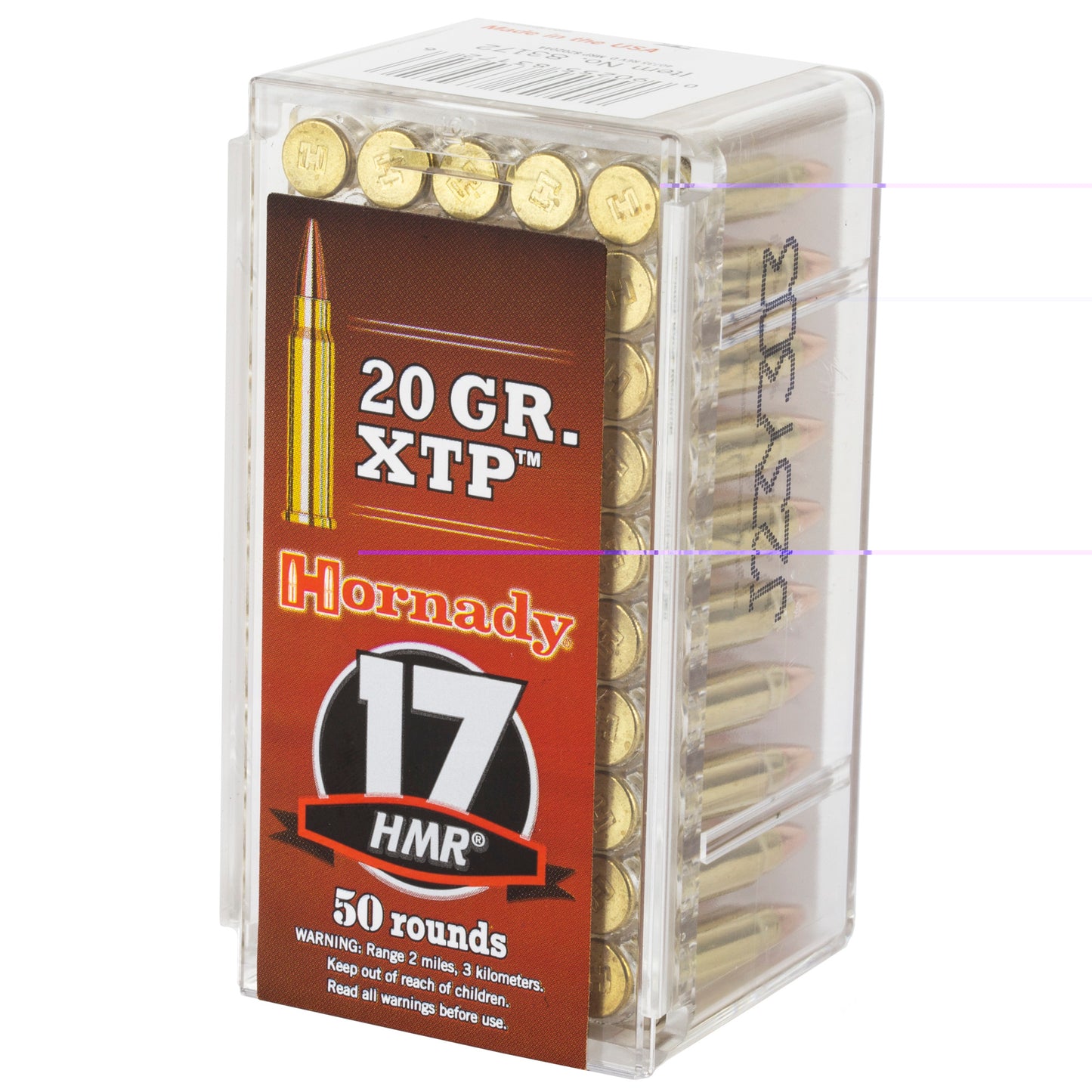 Hornady, Varmint Express, 17HMR, 20 Grain, XTP  (50 Round Box)