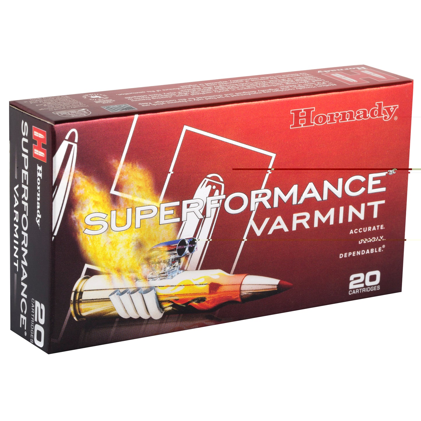 Hornady, Superformance Varmint, 204 Ruger, 40 Grain, V-Max, (20 Round Box)