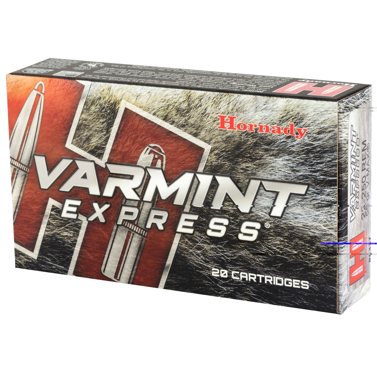 Hornady, Varmit Express, 22-250, 55 Grain, V-Max, (20 Round Box)