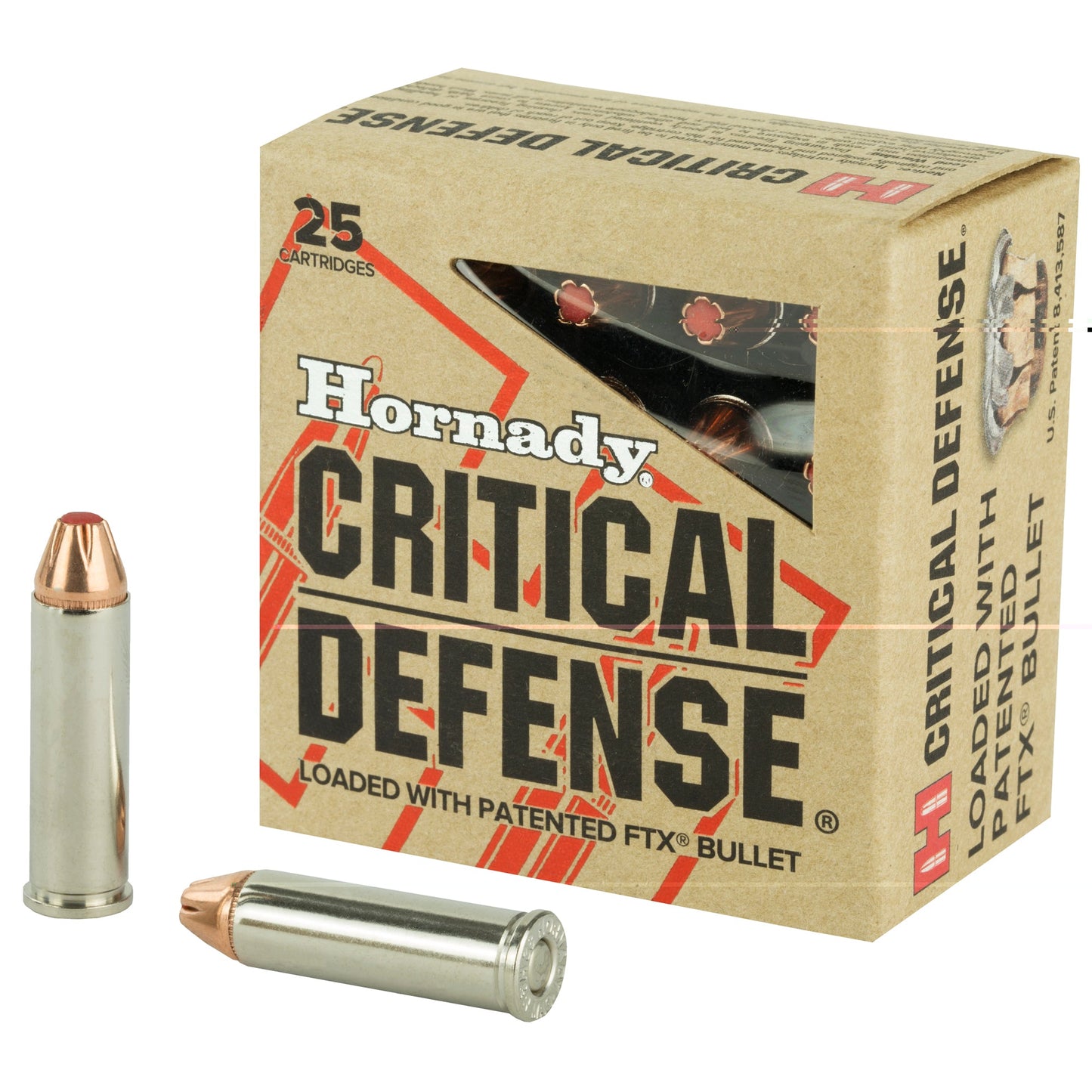 Hornady, Critical Defense, 32 H&R, 80 Grain, FlexTip, (250 Round Case)