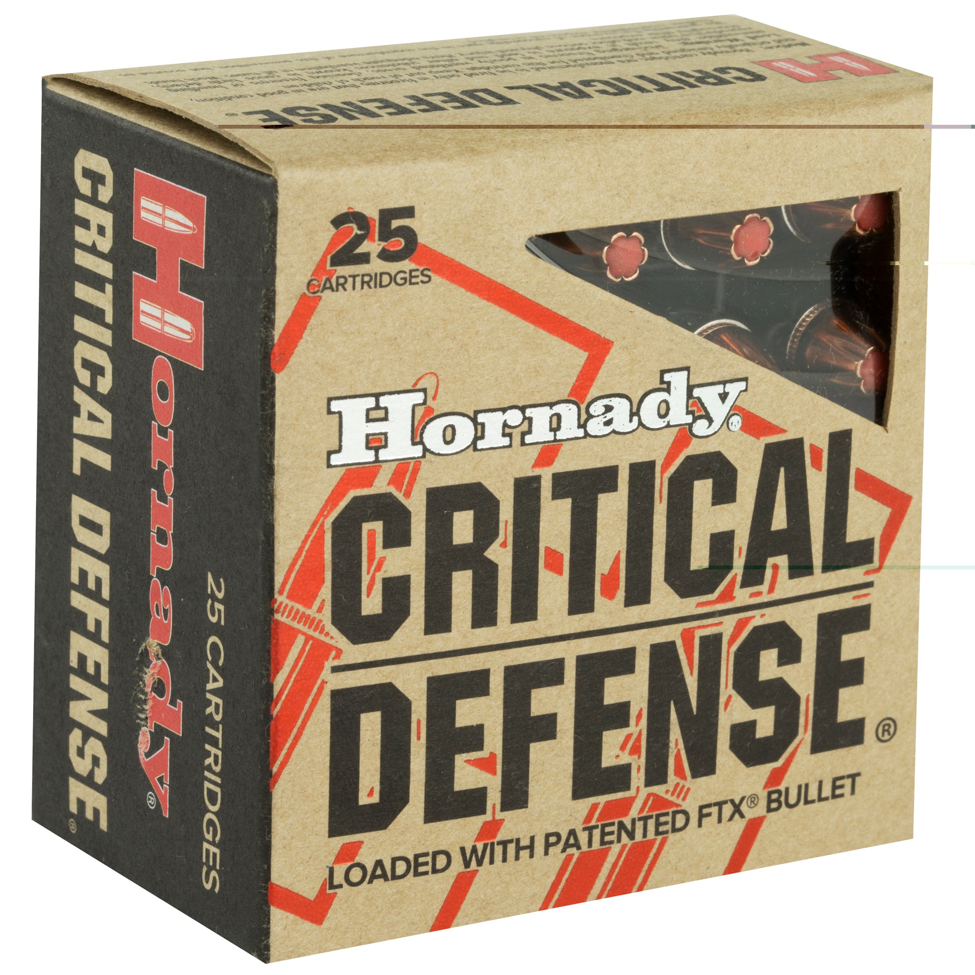 Hornady, Critical Defense, .32, Harrington & Richardson, H&R Magnum, 80 Grain | Flextip, FTX | 25 Rounds per Box 