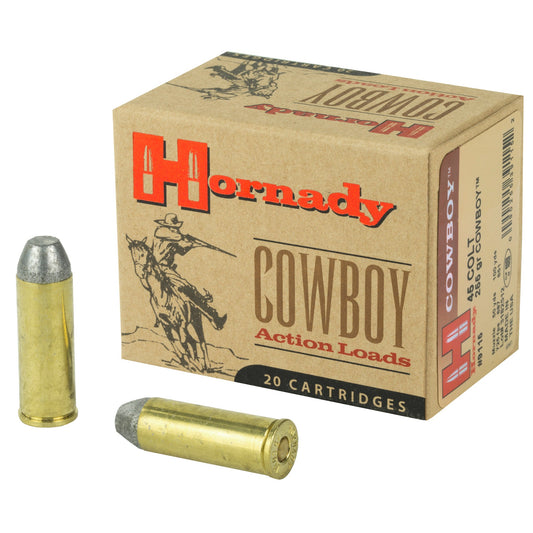 Hornady, Custom, Cowboy, 45LC, 255 Grain, Lead  (200 Round Case)