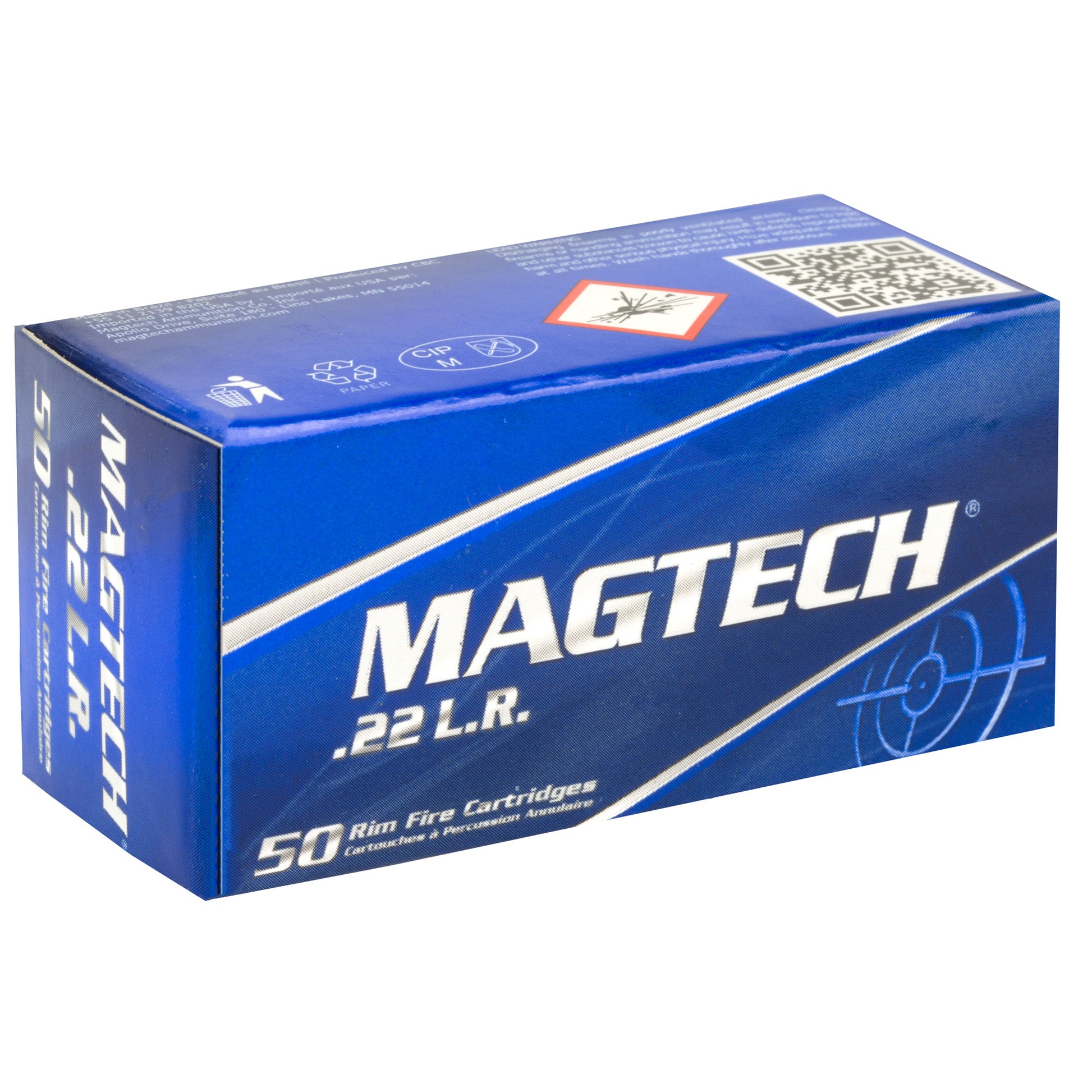 Magtech, Rimfire, 22 LR, 40Gr, Lead Round Nose, 50 Rounds Per Box