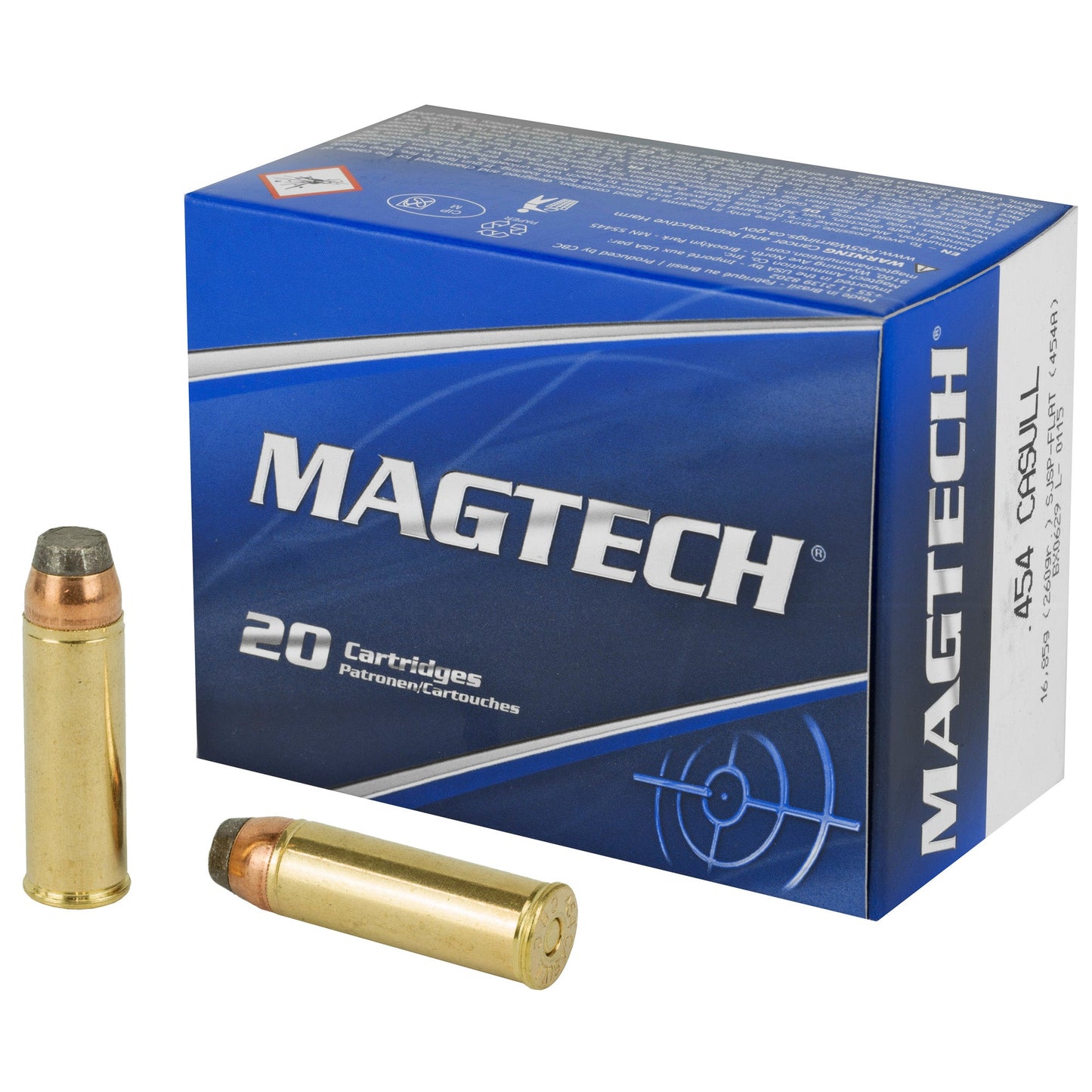 Magtech, Sport Shooting, 454, 260 Grain, Semi Jacketed Soft Point  (1000 Round Case)