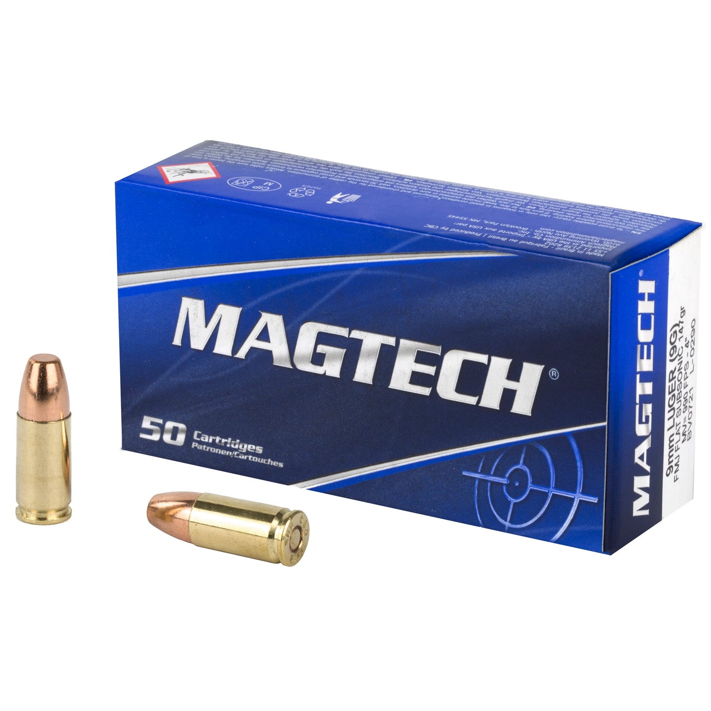 Magtech, Sport Shooting, 9MM, 147 Grain, Full Metal Jacket, Subsonic  (1000 Round Case)