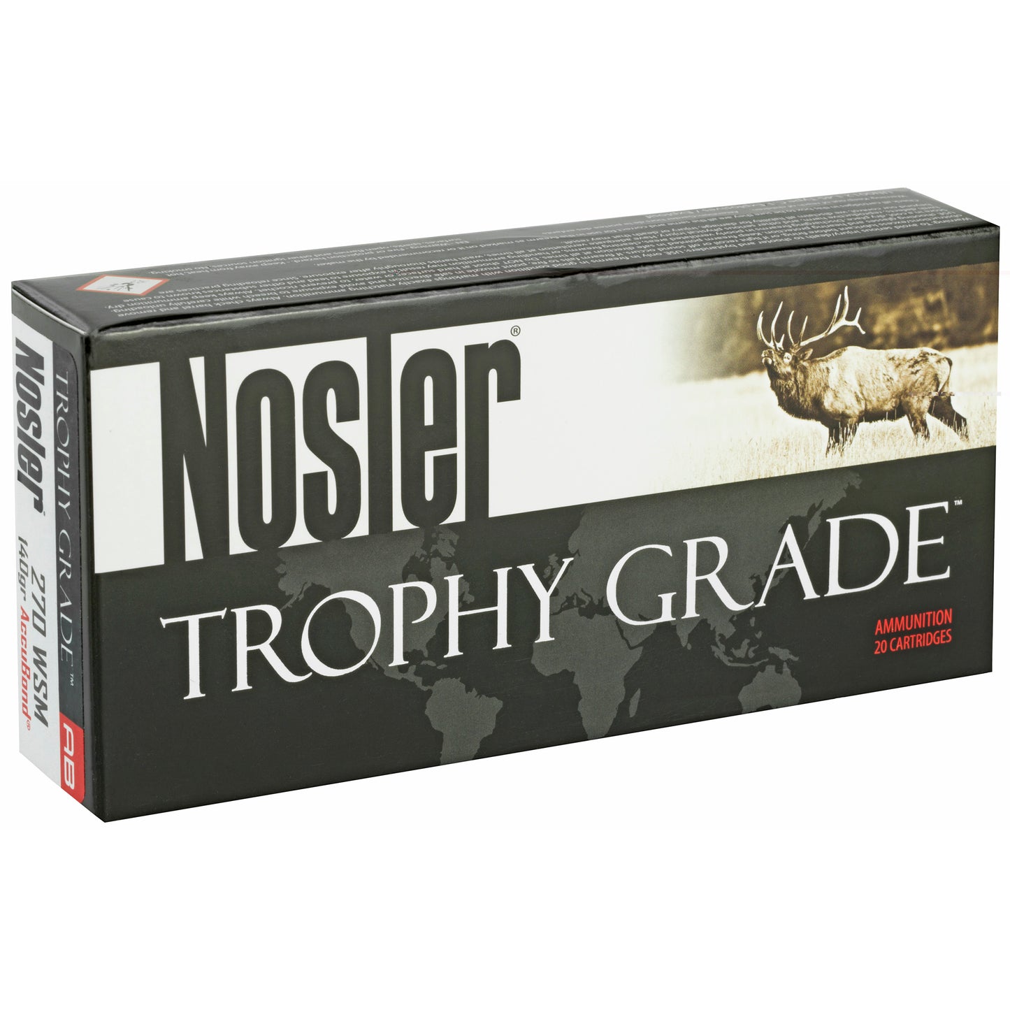 Nosler, Rifle, 270 Winchester Short Magnum, 140 Grain, AccuBond  (20 Round Box)