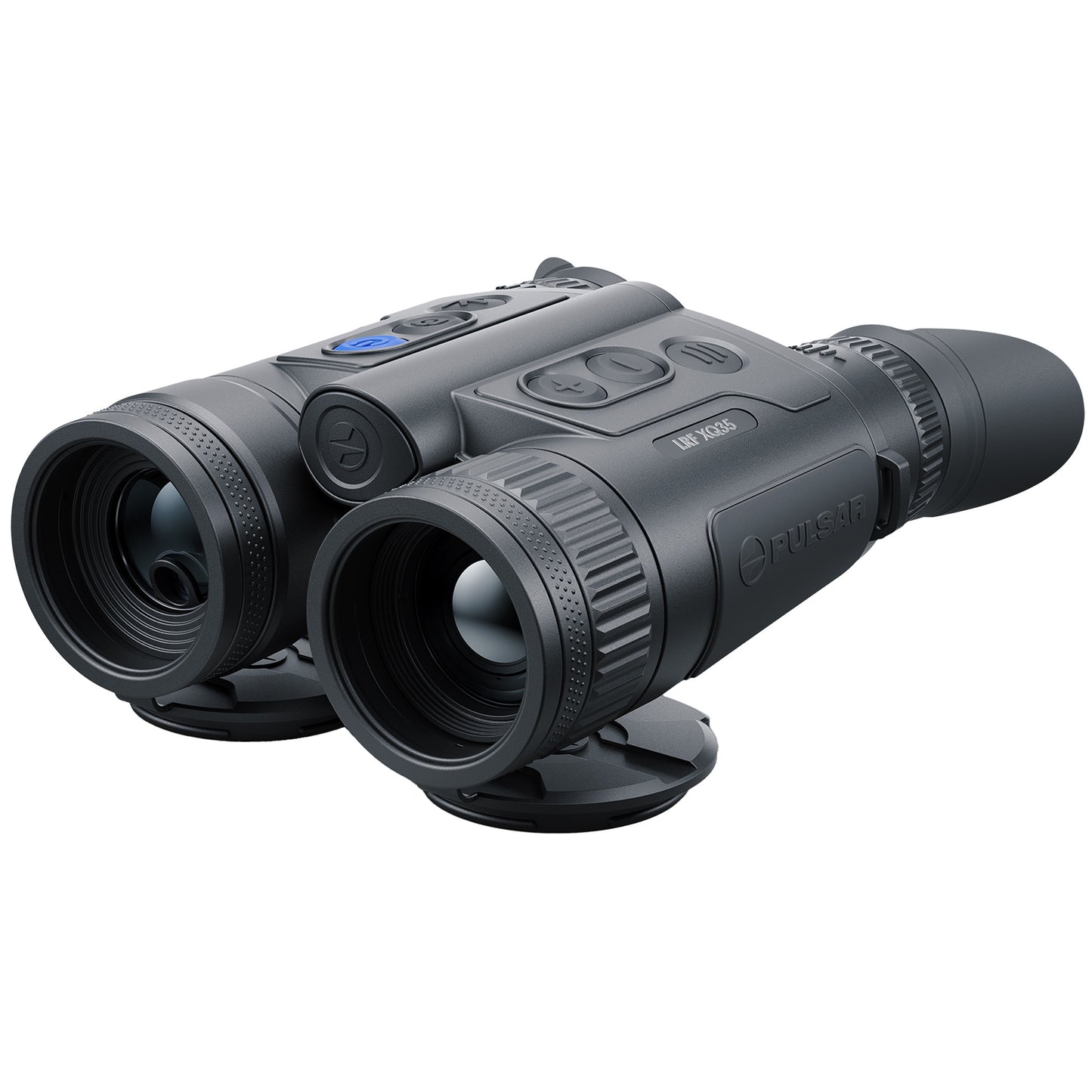 Pulsar, Merger LRF XQ35, Laser Range Finder, Thermal Imaging Binocular, 1-12X35MM, Matte Finish, Black