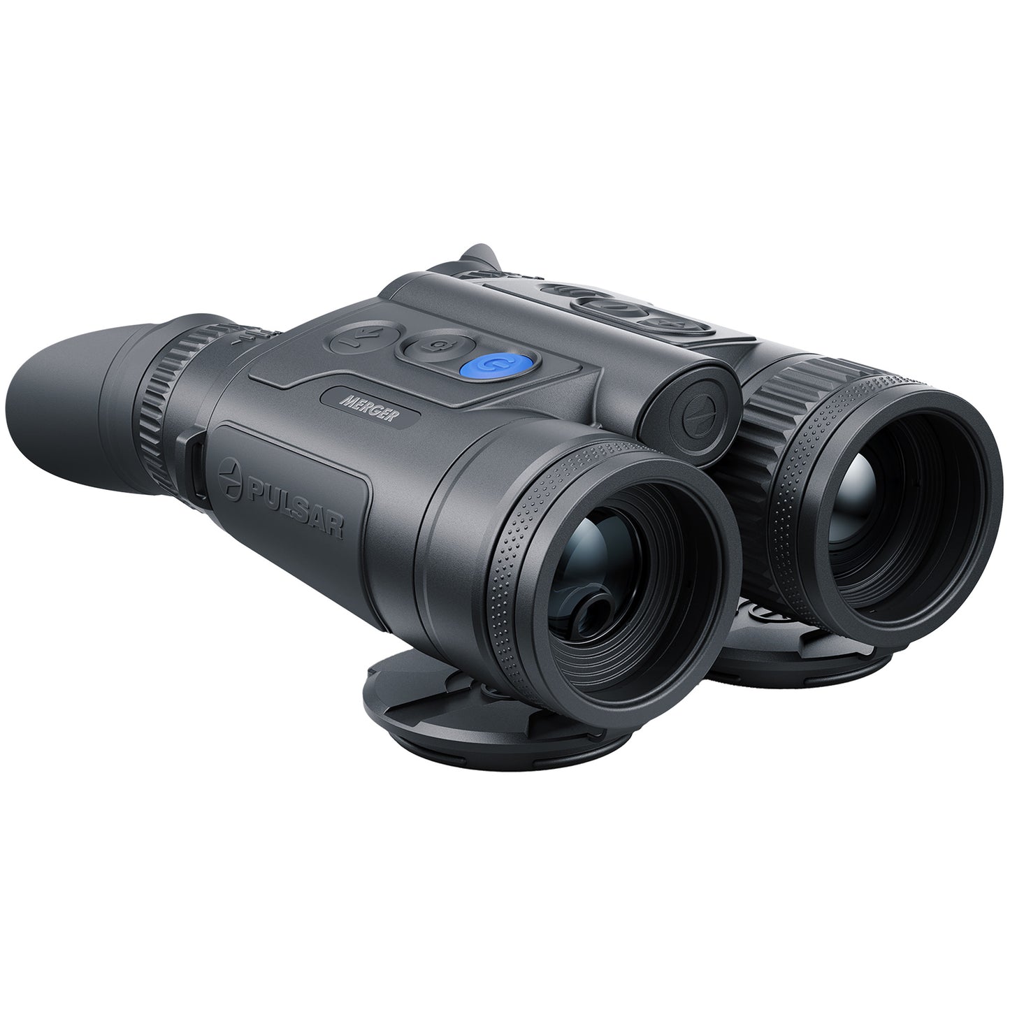 Pulsar, Merger LRF XQ35, Laser Range Finder, Thermal Imaging Binocular, 1-12X35MM, Matte Finish, Black