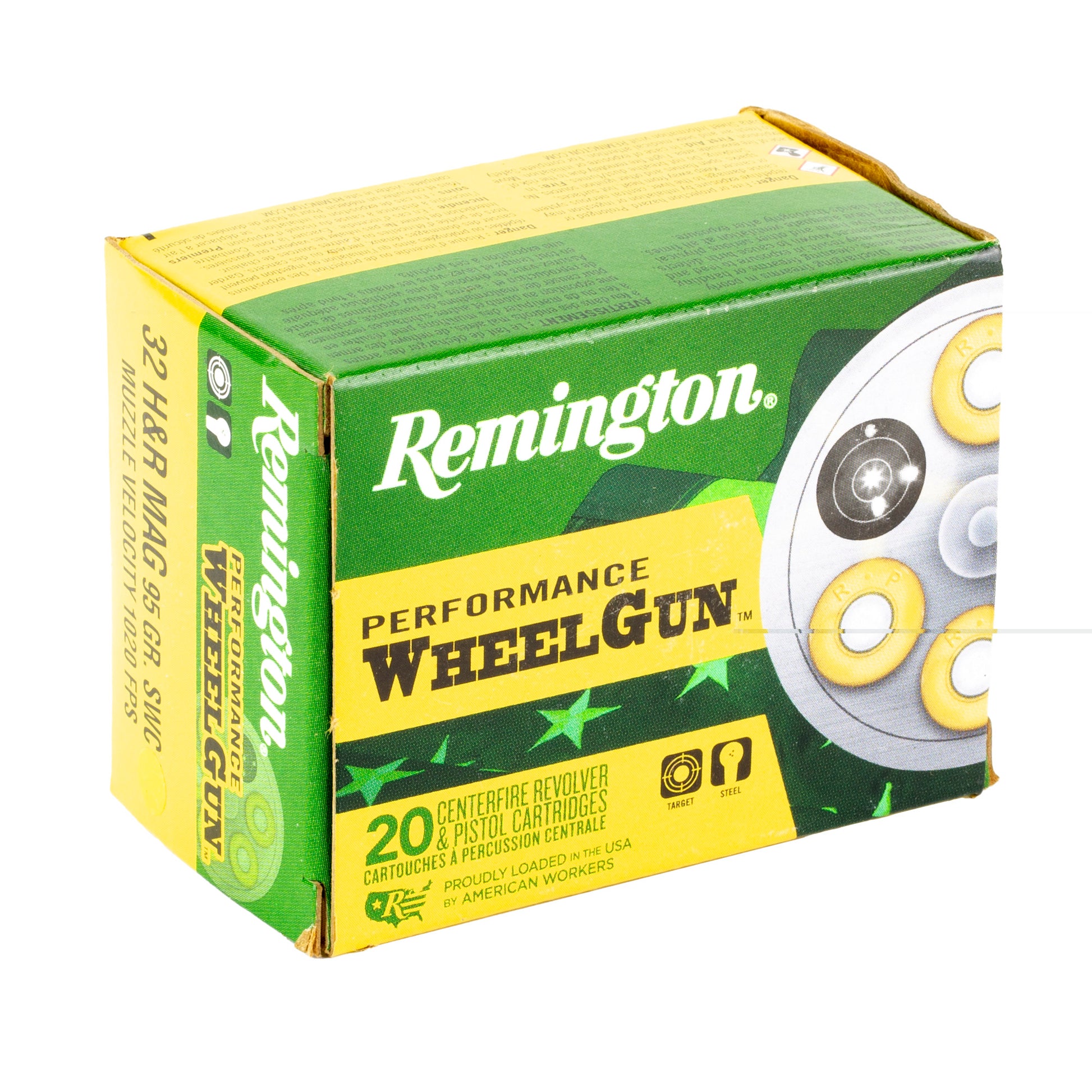 Remington Performance, Wheelgun, .32, Harrington & Richardson, H&R Magnum, 95 Grain | Semi Wadcutter | 20 Rounds per Box