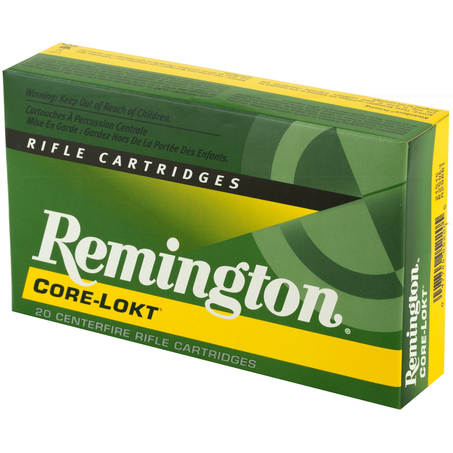 Remington, Core Lokt, 25-06 REM, 120 Grain, Pointed Soft Point  (20 Round Box)