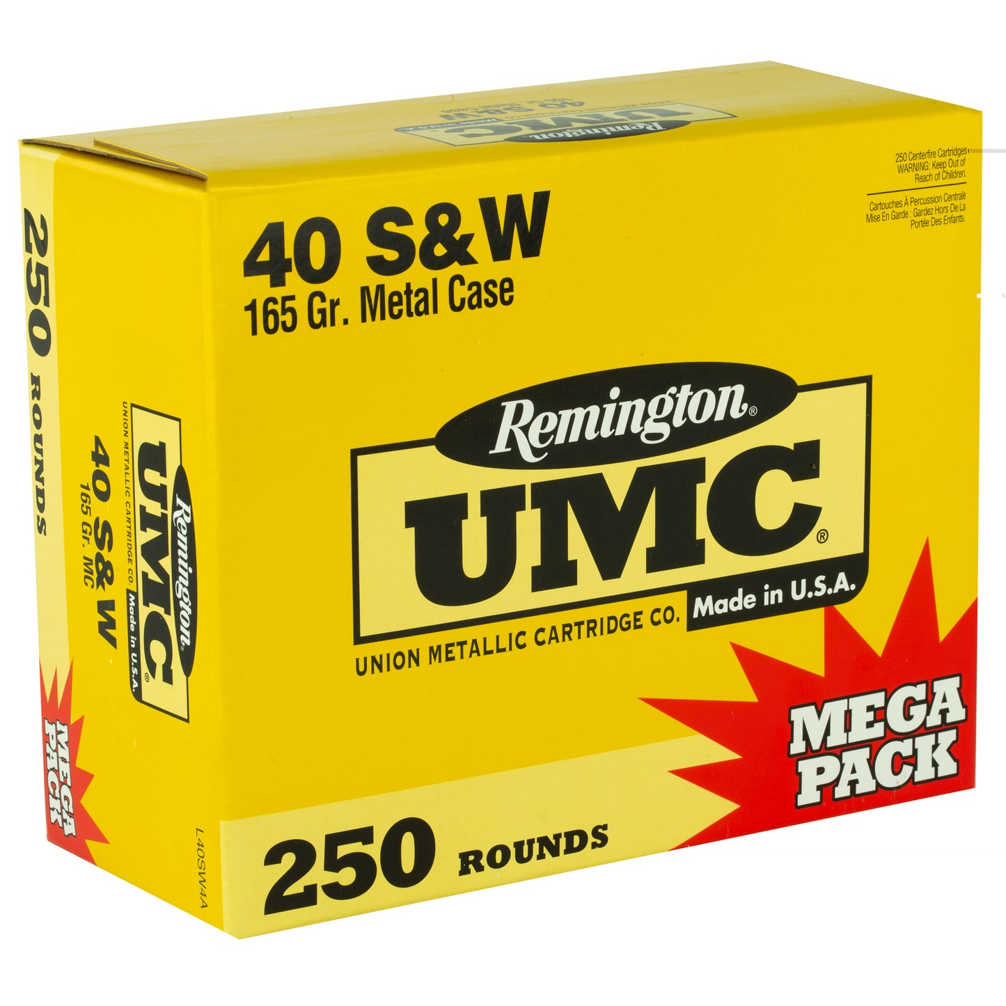 Rem Umc Mp 40sw 165gr Fmj 250/1000