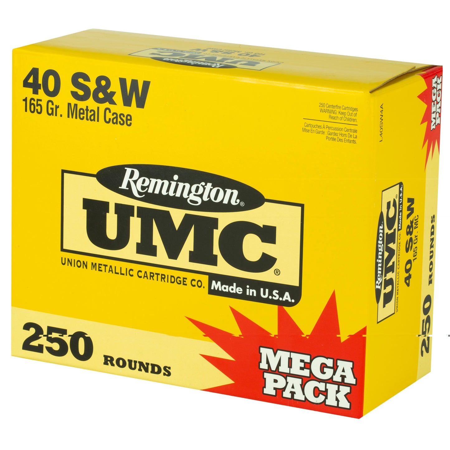 Rem Umc Mp 40sw 165gr Fmj 250/1000