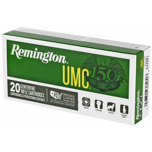 Remington, UMC, 22-250, 50 Grain, Hollow Point, (200 Round case)