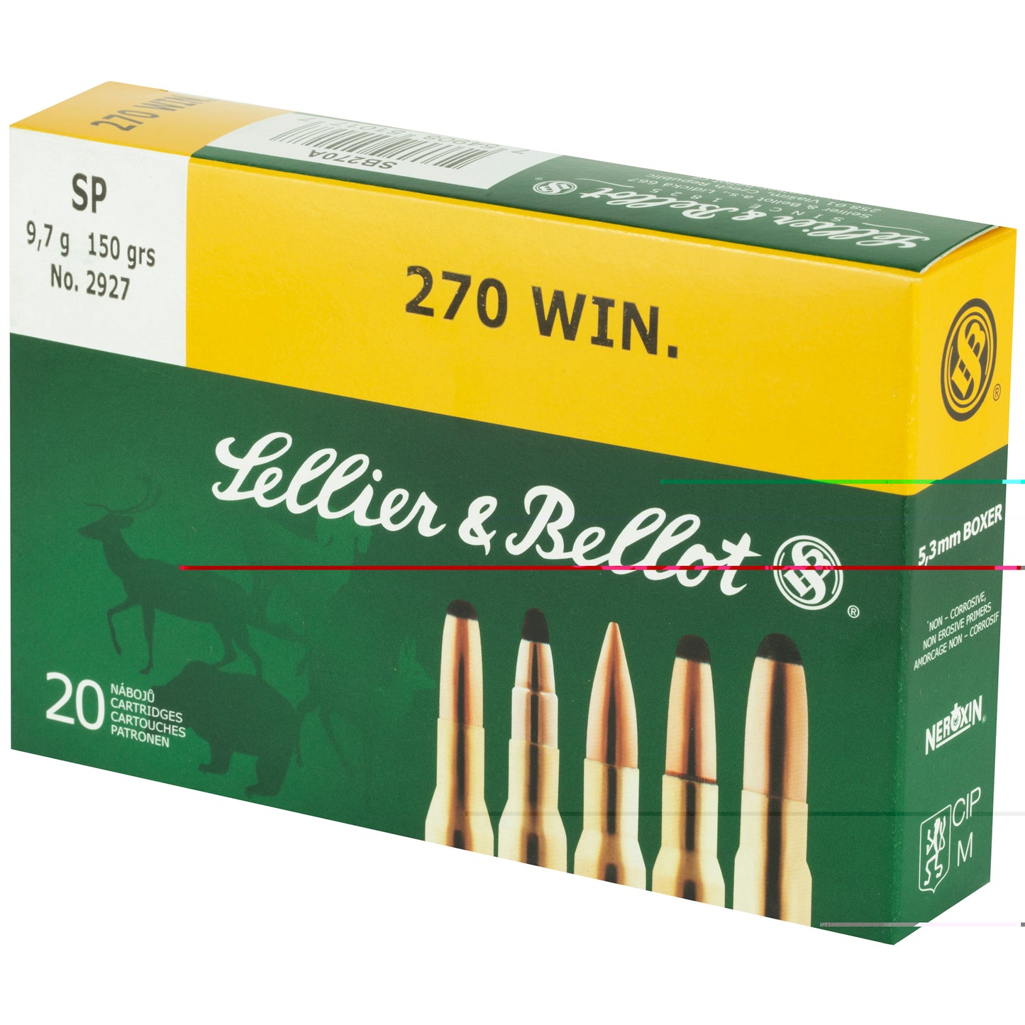 Sellier & Bellot, Rifle, 270WIN, 150 Grain | SP |  (20 Round Box)