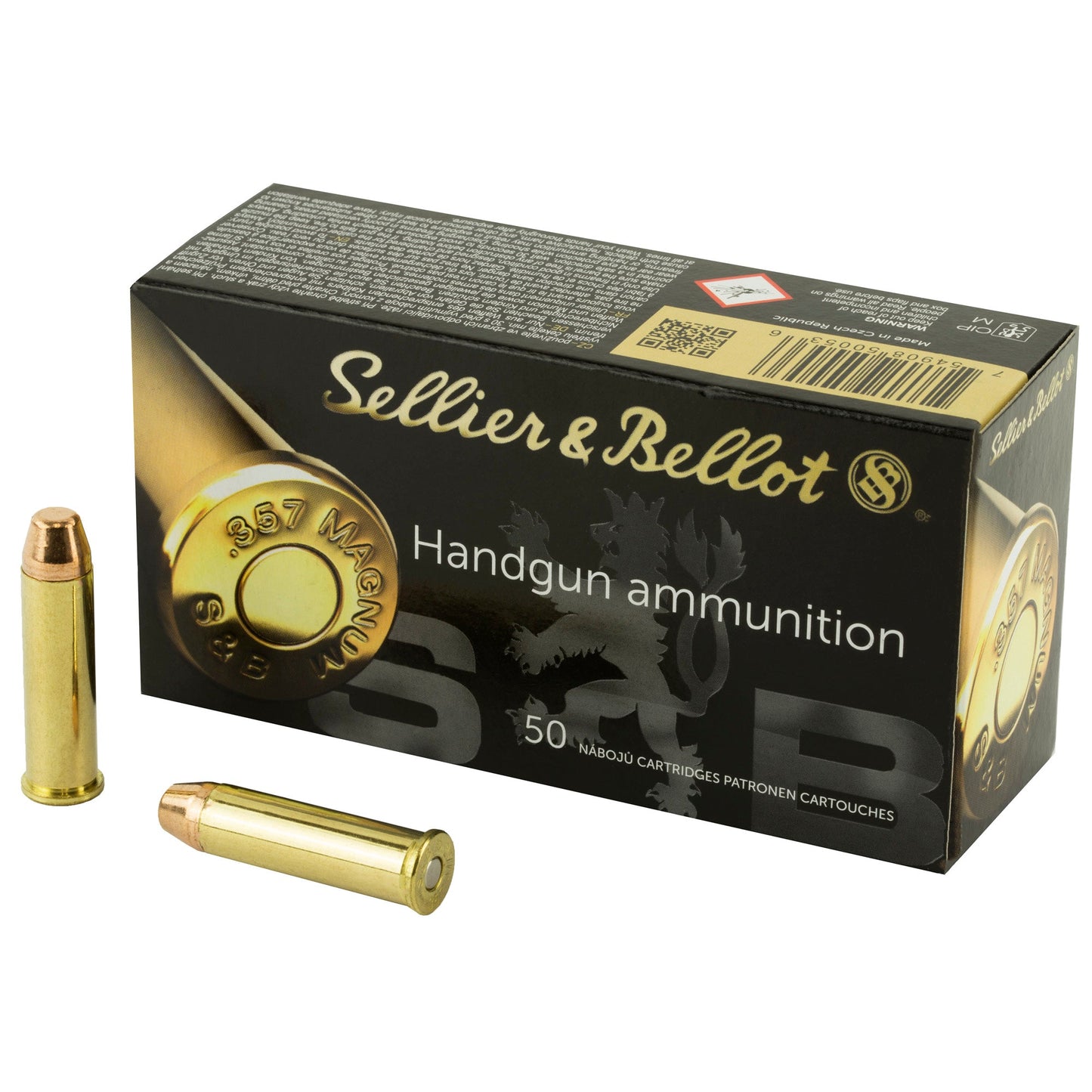 Sellier & Bellot, Pistol, 357MAG, 158 Grain, Full Metal Jacket, (1000 Round Case)