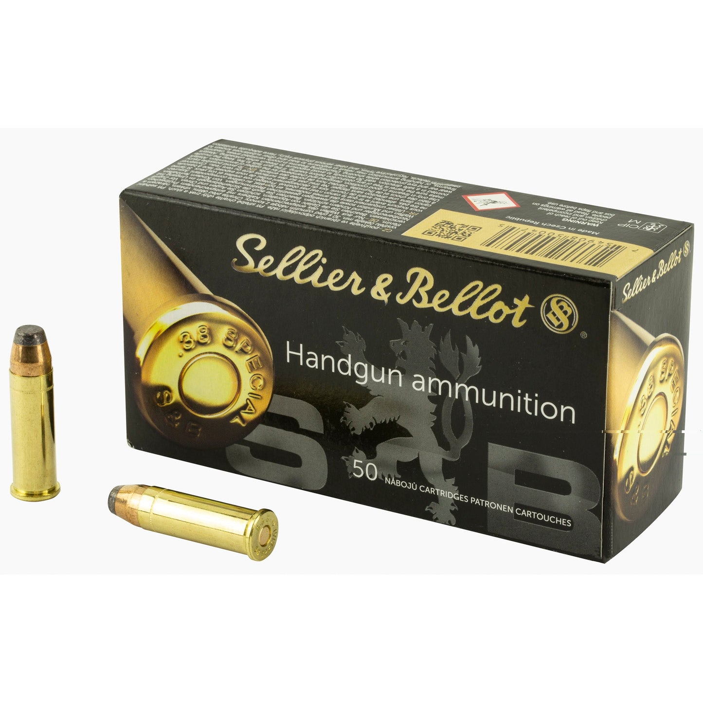 Sellier & Bellot, Pistol, 38 Special, 158 Grain, Soft Point, (1000 Round Case)