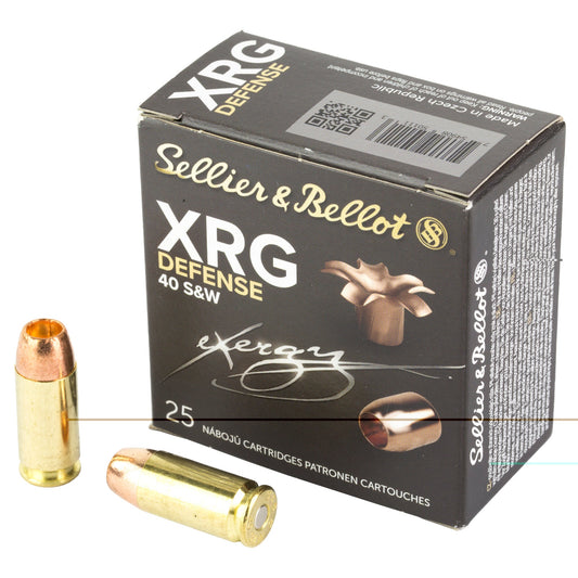 Sellier & Bellot, XRG, 40 S&W, 130 Grain, Jacketed Hollow Point  (1000 Round Case)