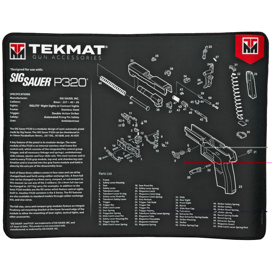 Tekmat Ultra Pstl Mat Sig P320 Blk