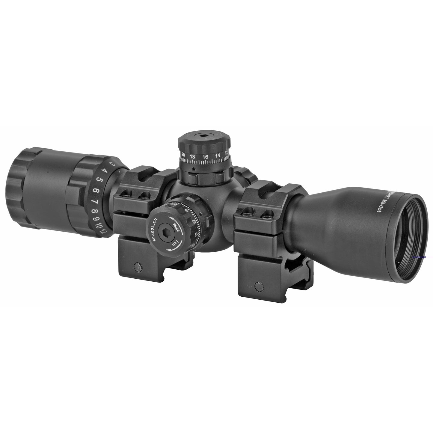 Utg 3-12x32 Scope Side Ao Mildot Qd