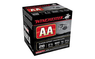 Winchester Ammunition, AA Supersport Sporting Clay, 28 Gauge 2.75", #7.5, 3/4 oz, Shotshell  (250 Round Case)