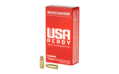 Winchester Ammunition, USA Ready, 9MM, 115 Grain, Full Metal Jacket  (500 Round Case)