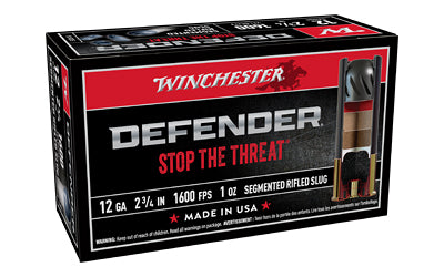 Winchester Ammunition, Defender, Supreme Elite, 12 Gauge, 2.75", 1 oz. Segmenting Slug  (100 Round Case)