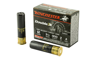 Winchester Ammunition, Double X High Velocity, Turkey, 12 Gauge, 3.5", #4, 2oz  (100 Round Case)