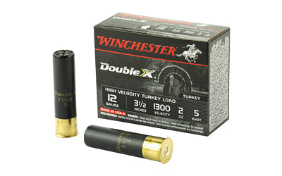 Winchester Ammunition, Double X High Velocity, Turkey, 12 Gauge, 3.5", #5, 2oz, Shotshell  (100 Round Case)