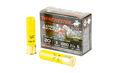 Winchester Ammunition, Long Beard XR, 20 Gauge, 3", #5, 1 1/4 oz, Shotshell, Shot-Lok with Lead Shot  (100 Round Box)