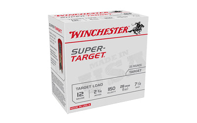 Winchester Ammunition, Super Target, 12 Gauge 2.75", #7.5 Shots, 1 oz, Shotshell  (250 Round Case)