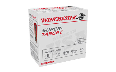 Winchester Ammunition, SUPER-TARGET, TARGET LOAD, 12 Gauge 2.75", #7.5, 1 oz, Shotshell  (250 Round Case)