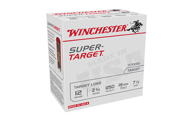 Winchester Ammunition, SUPER-TARGET, TARGET LOAD, 12 Gauge 2.75", #7.5, 1 oz, Shotshell  (250 Round Case)