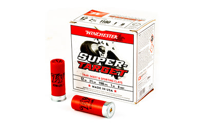 Winchester Ammunition, SUPER-TARGET, 12 Gauge 2.75", 1 oz, #8, Shot Shell  (250 Round Case)