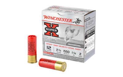 Winchester Ammunition, Xpert HI-Velocity, Steel, 12 Gauge, 2.75", #2, 1.06 oz., Steel Shot, Lead Free  (250 Round Case)