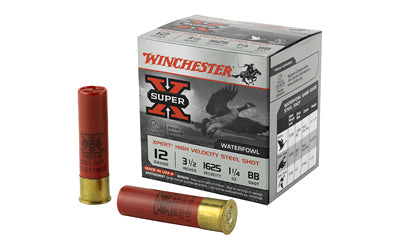 Winchester Ammunition, Xpert HI-Velocity, Steel, 12 Gauge, 3.5", #BB, 1 1/4 oz., Steel Shot, Lead Free  (250 Round Case)