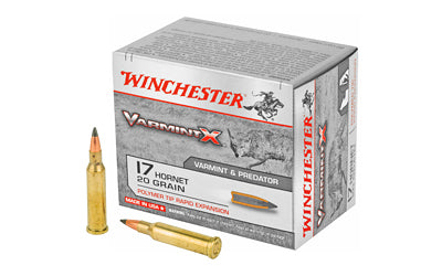 Winchester Ammunition, Varmint X, 17 Hornet, 20 Grain, Polymer Tip  (200 Round Case)