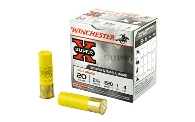 Winchester Ammunition, Super-X, 20 Gauge, #4, 2 3/4 Dram, 1 oz., Shotshell  (250 Round Case)