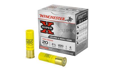 Winchester Ammunition, Super-X, 20 Gauge, 2.75" Chamber #6, 2 3/4 Dram, 1 oz., Shotshell  (250 Round Case)