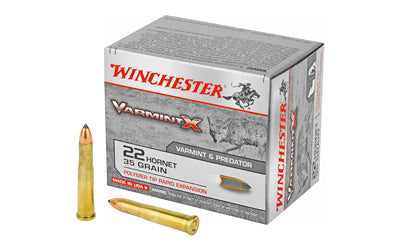 Winchester Ammunition, Varmint X, 22 Hornet, 35 Grain, Polymer Tip  (200 Round Case)