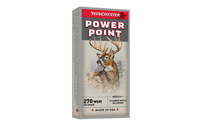 Winchester Ammunition, Super-X, 270 Winchester Short Magnum, 150 Grain, Power Point  (200 Round Case)