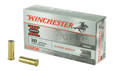 Winchester Ammunition, Super-X, 38 Special, 148 Grain, Lead Wadcutter  (500 Round Case)