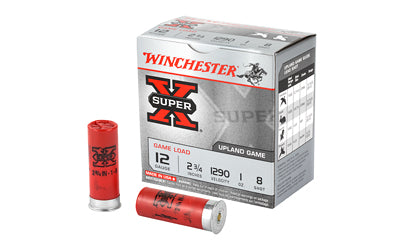 Winchester Ammunition, Super-X, 12 Gauge, 2.75", Game Load, #8, 1 oz., Shotshell  (250 Round Case)