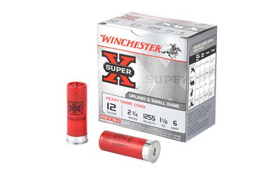 Winchester Ammunition, Super-X, 12 Gauge, 2.75", Heavy Game Load, #6, 1.125 oz., Shotshell  (250 Round Case)