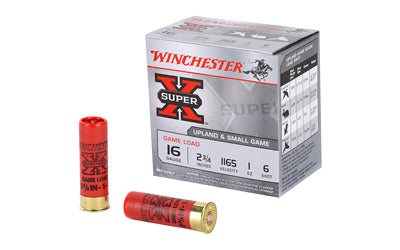 Winchester Ammunition, Super-X, 16 Gauge, 2.75", Game Load, #6, 1 oz., Shotshell  (250 Round Case)