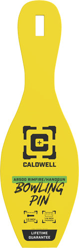 Caldwell Ar500 Rimfire Bowling - Pin Target 1/4" Yellow